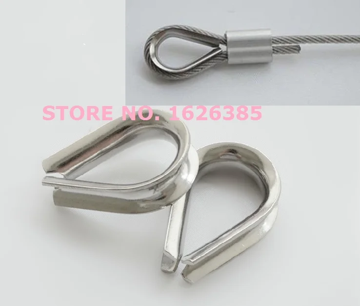 3-6pcs M16--M26 304 stainless steel wire rope thimble part ring rigging hardware | Инструменты