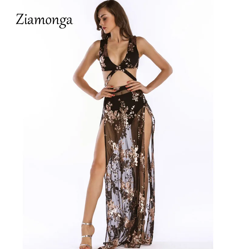 Ziamonga Glitter Bodycon Sequined Sexy Party Dresses Club Night Women Vestidos V-Neck Hollow Out Tight Slit Long Maxi Dresses
Ziamonga Glitter Bodycon Sequined Sexy Party Dresses Club Night Women Vestidos V-Neck Hollow Out Tight Slit Long Maxi Dresses