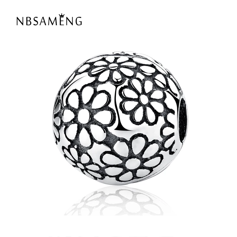 Real 925 Sterling Silver Beads Charm Vintage Daisy Clip Safety Stopper Charm Fit Pandora Bracelets & Bangles Women Diy Jewelry
Real 925 Sterling Silver Beads Charm Vintage Daisy Clip Safety Stopper Charm Fit Pandora Bracelets & Bangles Women Diy Jewelry