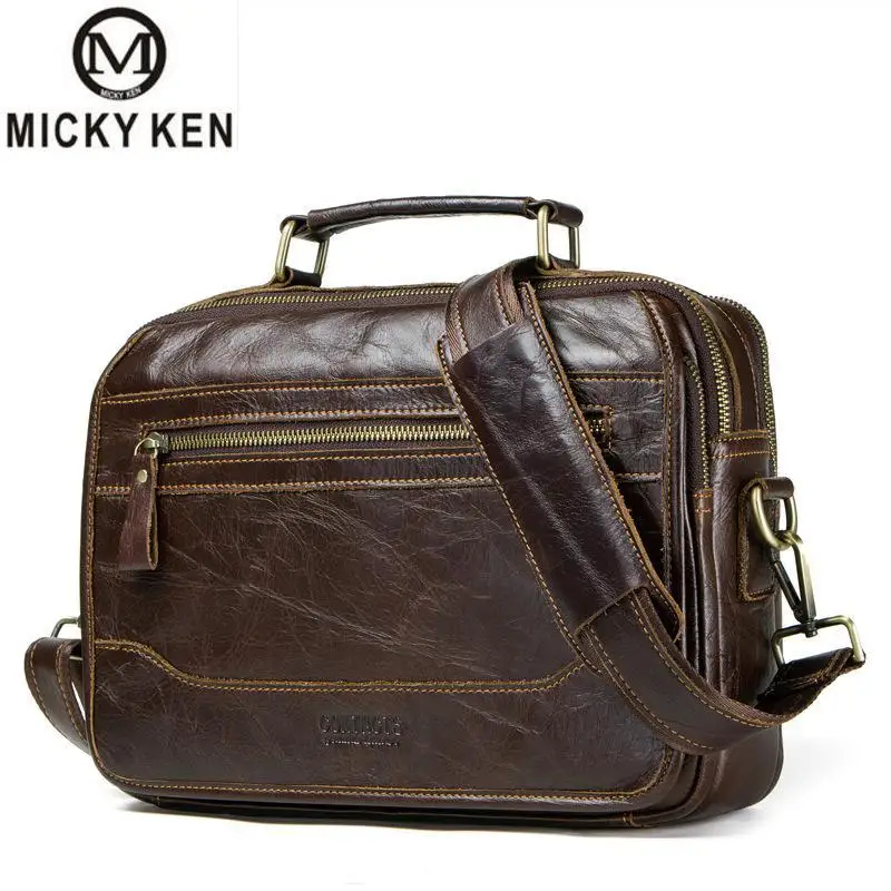 Genuine leather men's Briefcase vintage business computer bag 2019 fashion messenger bags man shoulder bag postman male Handbags
Genuine leather men's Briefcase vintage business computer bag 2019 fashion messenger bags man shoulder bag postman male Handbags