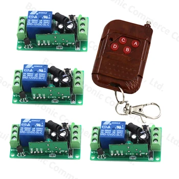 DC 12V 1 CH 1CH RF Switch Wireless Remote Control Switch System 315/433 MHZ Garage Door Remote Control Transmitter + Receiver
DC 12V 1 CH 1CH RF Switch Wireless Remote Control Switch System 315/433 MHZ Garage Door Remote Control Transmitter + Receiver