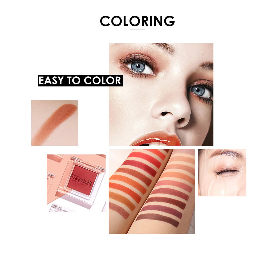 Focallure Single Eyeshadow Eyeshadow Matte Powder Pigment Metallic Shiny Holographic Eye Toppers Single Eye Shadow Makeup Focallure Single Eyeshadow Eyeshadow Matte Powder Pigment Metallic Shiny Holographic Eye Toppers Single Eye Shadow Makeup