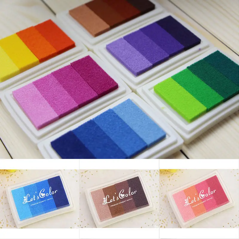 HOT New Multi Color DIY Oil Gradient Stamp Set Ink Pad Inkpad Craft Paper Wood Fabric 6 Scrapbooking Office School Supplies
HOT New Multi Color DIY Oil Gradient Stamp Set Ink Pad Inkpad Craft Paper Wood Fabric 6 Scrapbooking Office School Supplies