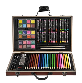 Good combination as a gift for child with watercolor pencil Oily crayon watercolor brush packed by wooden package
Good combination as a gift for child with watercolor pencil Oily crayon watercolor brush packed by wooden package