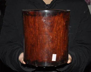 christmas 7" Antique Chinese Huanghuali Wood Carved Glossy Round Brush Pot Pencil Vase New Year
christmas 7" Antique Chinese Huanghuali Wood Carved Glossy Round Brush Pot Pencil Vase New Year