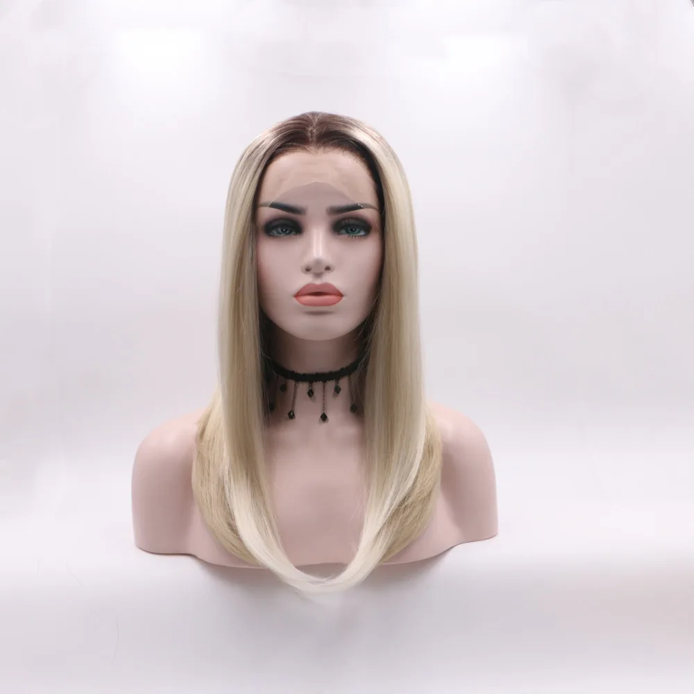 Marquesha Natural Looking Half Hand Medium Length Straight Heat Resistant Fiber Synthetic Lace Front Ombre Blonde Wig For Women
Marquesha Natural Looking Half Hand Medium Length Straight Heat Resistant Fiber Synthetic Lace Front Ombre Blonde Wig For Women