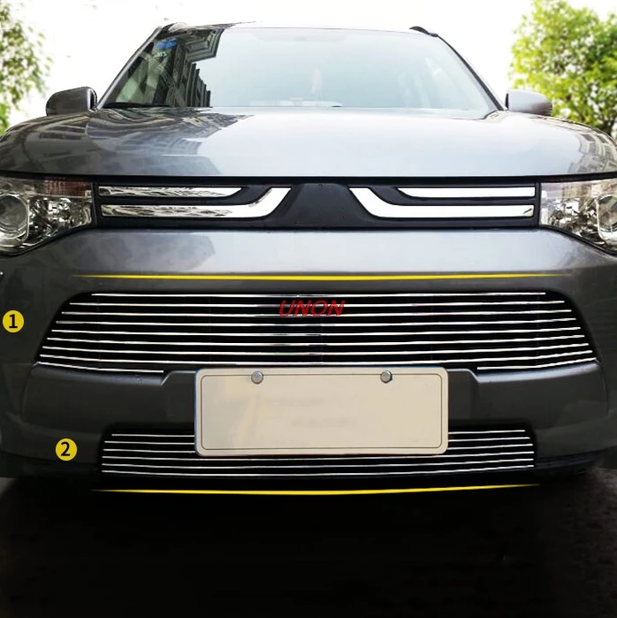 Stainless Steel Front Grille Around Trim Racing Grills Trim For Mitsubishi Outlander 2012 2013 2016 2017 2018 car styling
Stainless Steel Front Grille Around Trim Racing Grills Trim For Mitsubishi Outlander 2012 2013 2016 2017 2018 car styling