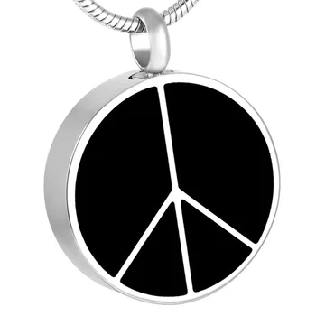 IJD8428 Round With Peace Sign Pendant Cremation Jewelry Keepsake Urn w/ Chain, Funnel
IJD8428 Round With Peace Sign Pendant Cremation Jewelry Keepsake Urn w/ Chain, Funnel