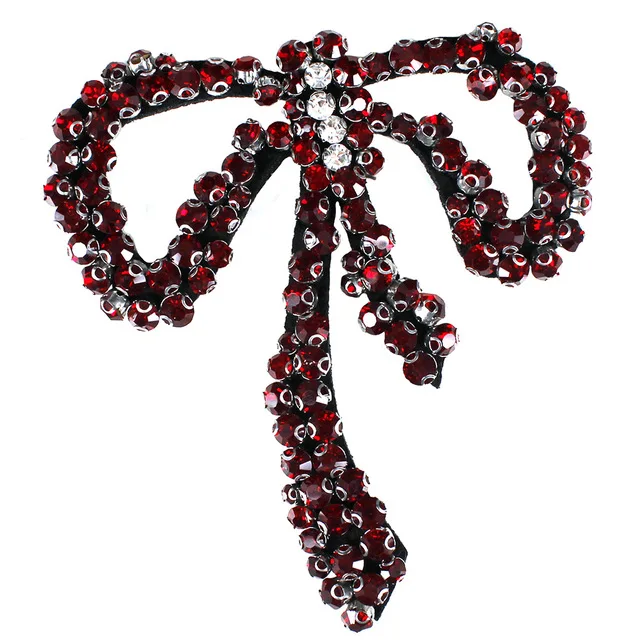 Beaded Crystal Rhinestones Red Bow-knot Patches Applique Sew on Patches for Clothes Bag Decorated Craft Sewing
Beaded Crystal Rhinestones Red Bow-knot Patches Applique Sew on Patches for Clothes Bag Decorated Craft Sewing