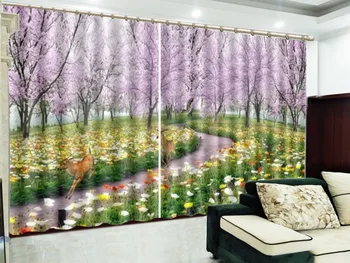 Flowers Everywhere, The deer Flew to The Peach Blossoms 3D Landscape Curtain Custom Beautiful Atmosphere Blackout Curtains
Flowers Everywhere, The deer Flew to The Peach Blossoms 3D Landscape Curtain Custom Beautiful Atmosphere Blackout Curtains
