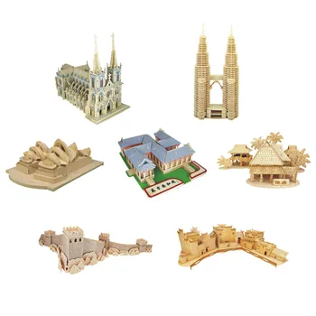 Chanycore Baby Learning Educational Wooden Toys 3D Puzzle Building House Church Great Wall Tower Opera Palace Kids Gifts 4313
Chanycore Baby Learning Educational Wooden Toys 3D Puzzle Building House Church Great Wall Tower Opera Palace Kids Gifts 4313