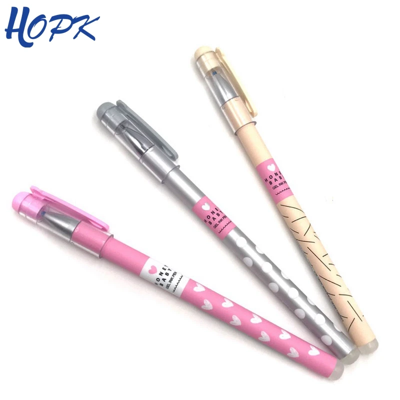6 Pcs/ Set Heart Dots Erasable Pen 0.38mm Blue / Black Ink Magic Ballpoint Pen For School Writing Supply Cute Kawaii Stationery
6 Pcs/ Set Heart Dots Erasable Pen 0.38mm Blue / Black Ink Magic Ballpoint Pen For School Writing Supply Cute Kawaii Stationery