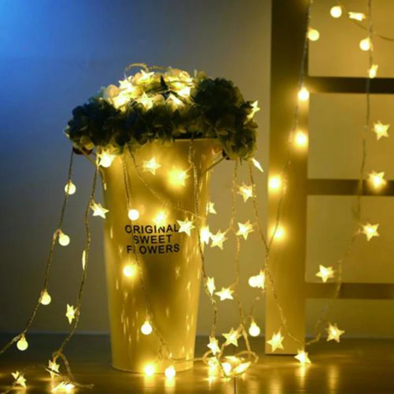 6M 40 LED Star Flower Wedding Garland home decor String Light Christmas Decorations for Home Birthday Wedding Outdoor Light
6M 40 LED Star Flower Wedding Garland home decor String Light Christmas Decorations for Home Birthday Wedding Outdoor Light