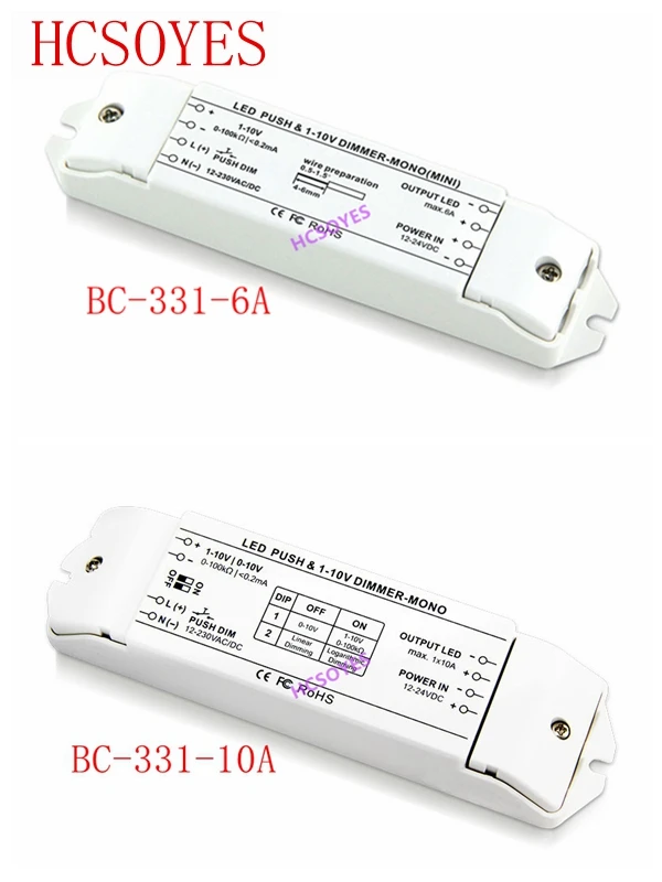 BC BC-331-6A/BC-331-10A 6A/10A*1CH 0/1-10v LED lamp dimming LED Dimmer fluorescent lamps dimmer driver push dimmer controller
BC BC-331-6A/BC-331-10A 6A/10A*1CH 0/1-10v LED lamp dimming LED Dimmer fluorescent lamps dimmer driver push dimmer controller