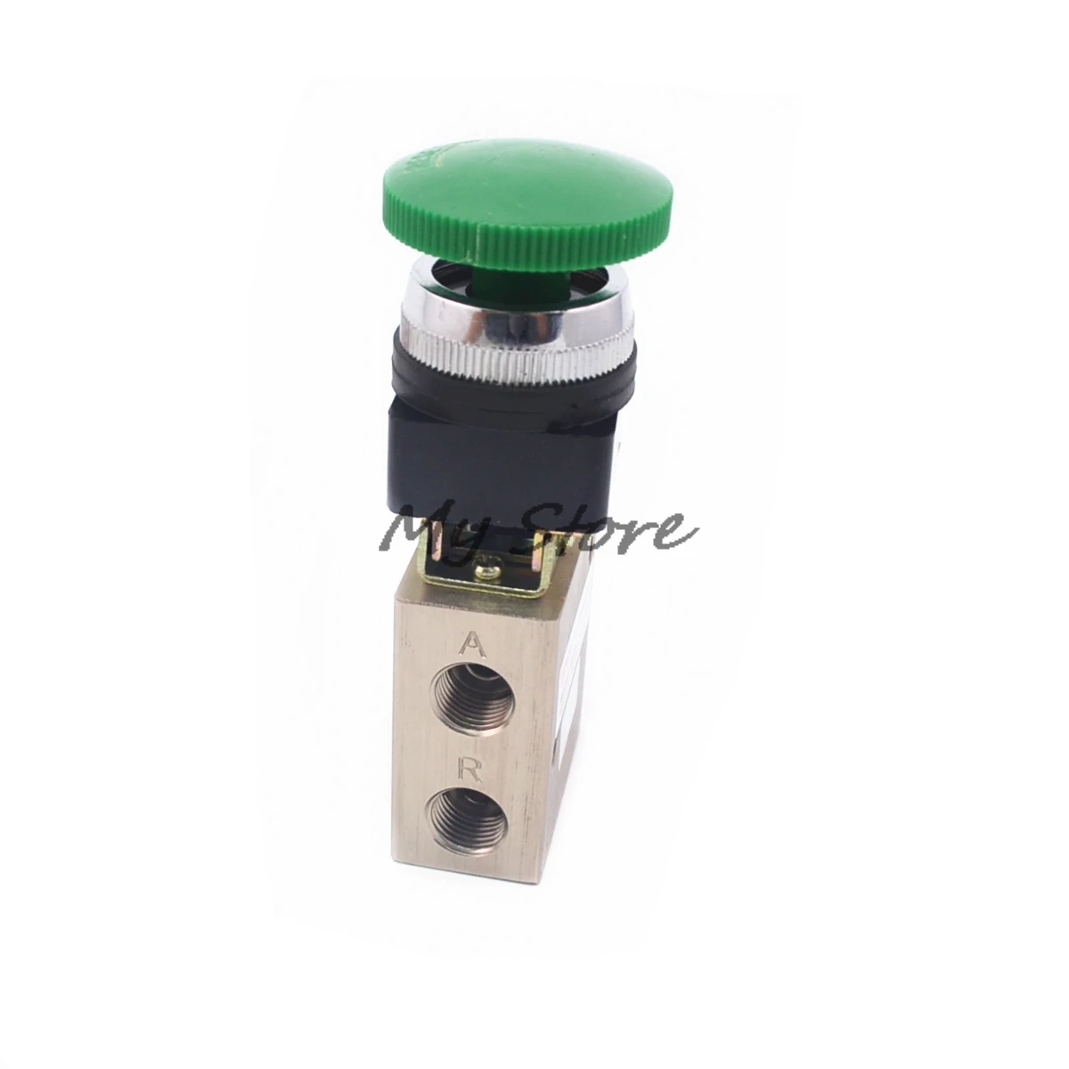 

Pneumatic switch 1/4" PT Green Mushroom Button 3 2 Way Mechanical Valve JM 322PB