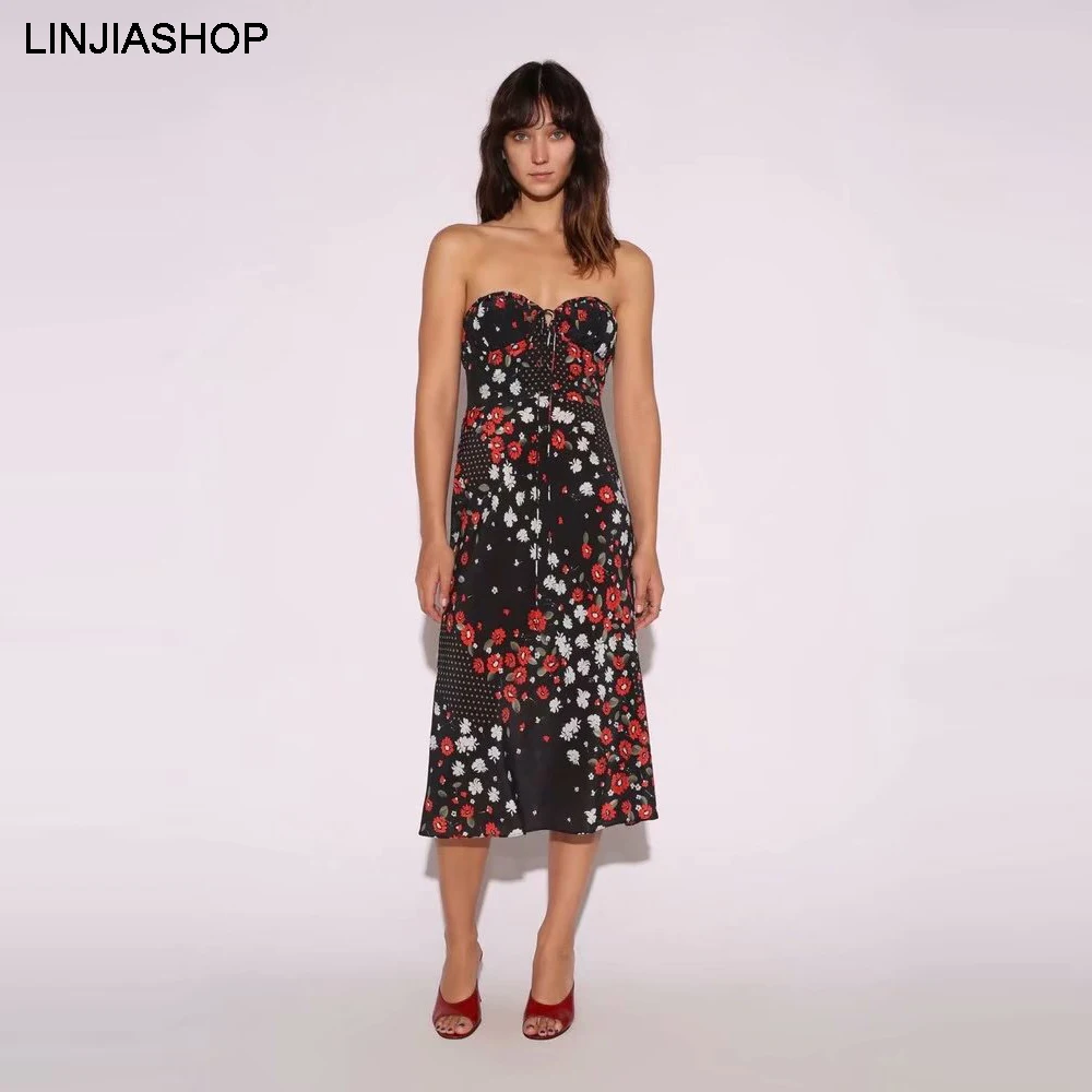 Vintage women black gala dress for girls sleeveless slash neck A line print ankle-length high waist long dress 2019
Vintage women black gala dress for girls sleeveless slash neck A line print ankle-length high waist long dress 2019