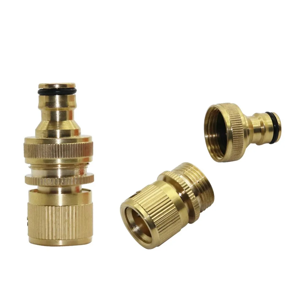Brass 3/4" Female thread Quick Connectors and 3/4" male thread Quick Connectors kit Car Washing Pipe Fittings 1 set
Brass 3/4" Female thread Quick Connectors and 3/4" male thread Quick Connectors kit Car Washing Pipe Fittings 1 set