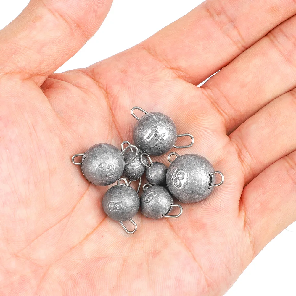DONQL 5pcs Set Lead Jig Head For Fishing Hook Deep Water Lead Weight Soft Worm Lure 2g-18g Carp Fishing Accessories Tackle (9)