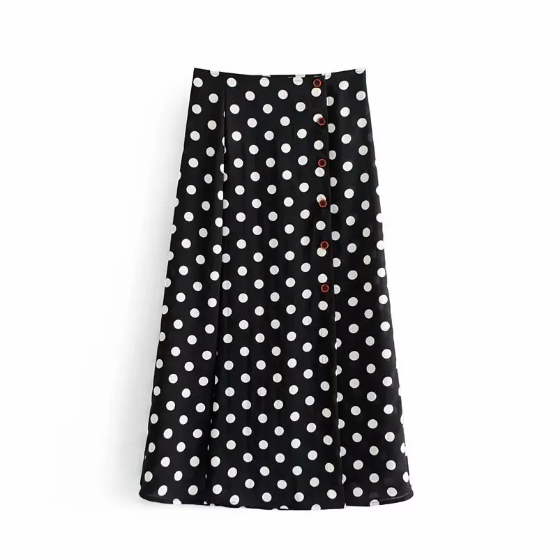 popular Linjia 38-8889 European and American fashion half-length skirt with black background and spot printing
popular Linjia 38-8889 European and American fashion half-length skirt with black background and spot printing