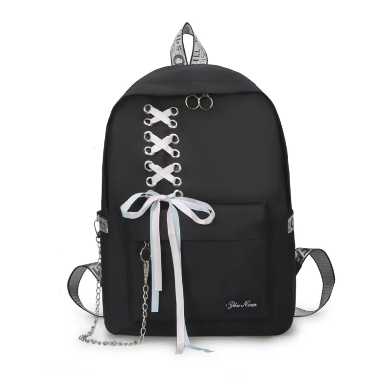 JG New Teenager Students Bow Ribbon School Bag Women Fashion Cute Backpack Girls Korean Large Capacity Handbag Casual Travel Bag
JG New Teenager Students Bow Ribbon School Bag Women Fashion Cute Backpack Girls Korean Large Capacity Handbag Casual Travel Bag