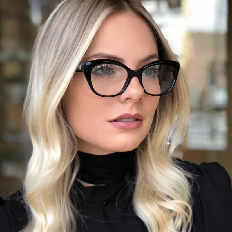 Classic Black Cat Eye Glasses Women Plain Clear Lens Eyeglasses Retro Eyewear High Quality Vintage Optical Glasses Oculos UV400
Classic Black Cat Eye Glasses Women Plain Clear Lens Eyeglasses Retro Eyewear High Quality Vintage Optical Glasses Oculos UV400