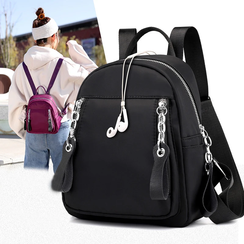 Fashion Women Backpack Waterproof Quality Nylon Backpacks Lady Daily Packs Casual Small Size Travel Shoulder Bag Bolsa Mochila
Fashion Women Backpack Waterproof Quality Nylon Backpacks Lady Daily Packs Casual Small Size Travel Shoulder Bag Bolsa Mochila