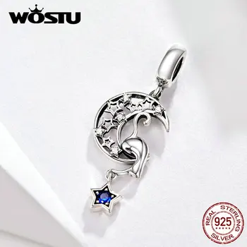 WOSTU Blue Stars Moon Floating Dangle Charm 925 Sterling Silver Stone Beads Fit Original Bracelet Pendant Jewelry Making FIC1205
WOSTU Blue Stars Moon Floating Dangle Charm 925 Sterling Silver Stone Beads Fit Original Bracelet Pendant Jewelry Making FIC1205