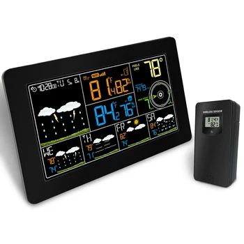 Color screen wifi Wireless Weather Station with Alarm Clock Thermometer Hygrometer Indoor Outdoor Temperature 4 days display
Color screen wifi Wireless Weather Station with Alarm Clock Thermometer Hygrometer Indoor Outdoor Temperature 4 days display