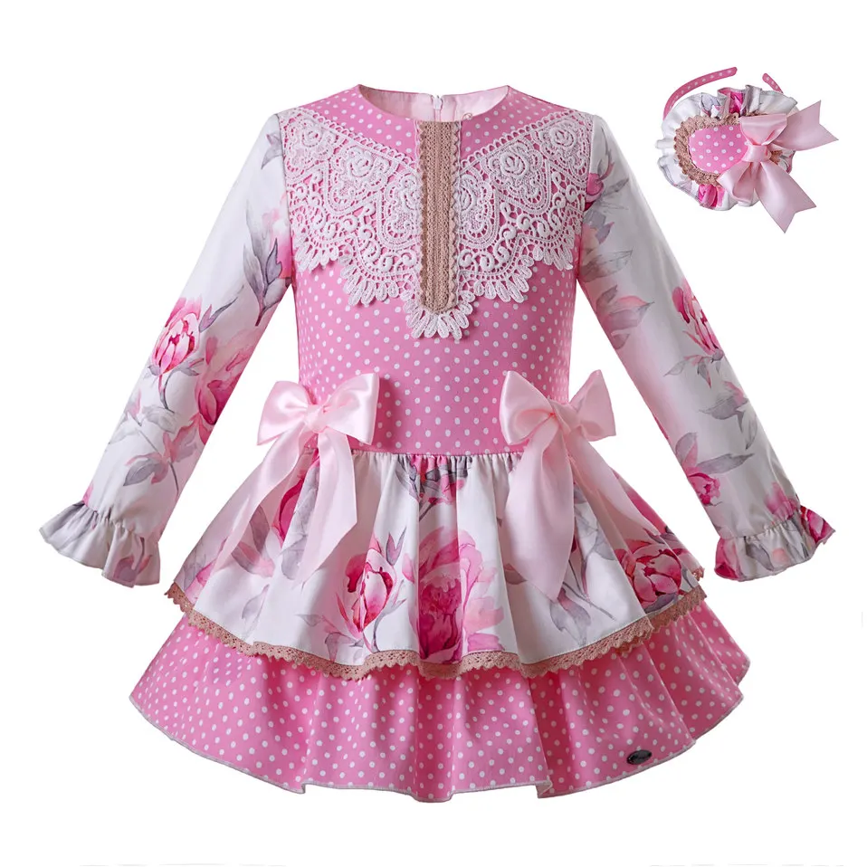 Pettigirl Pink Dot Baby Dress For Girls Flower Printed Princess Birthday Party Dresses Kids Clothes with Bow G-DMGD110-B447
Pettigirl Pink Dot Baby Dress For Girls Flower Printed Princess Birthday Party Dresses Kids Clothes with Bow G-DMGD110-B447