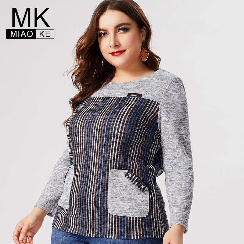 MK 2019 fall winter Plus Size Womens Long sleeve t-shirt fashion ladies Vintage elegant shirts mom elegant Extensible tops blous
MK 2019 fall winter Plus Size Womens Long sleeve t-shirt fashion ladies Vintage elegant shirts mom elegant Extensible tops blous