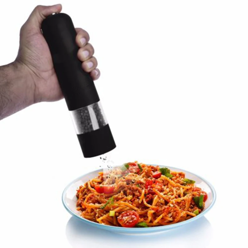 Kitchen Using Electric Pepper Grinder Easy Salt Spice Herb Mills Grinder With LED Light Black Salt Pepper Mills
Kitchen Using Electric Pepper Grinder Easy Salt Spice Herb Mills Grinder With LED Light Black Salt Pepper Mills