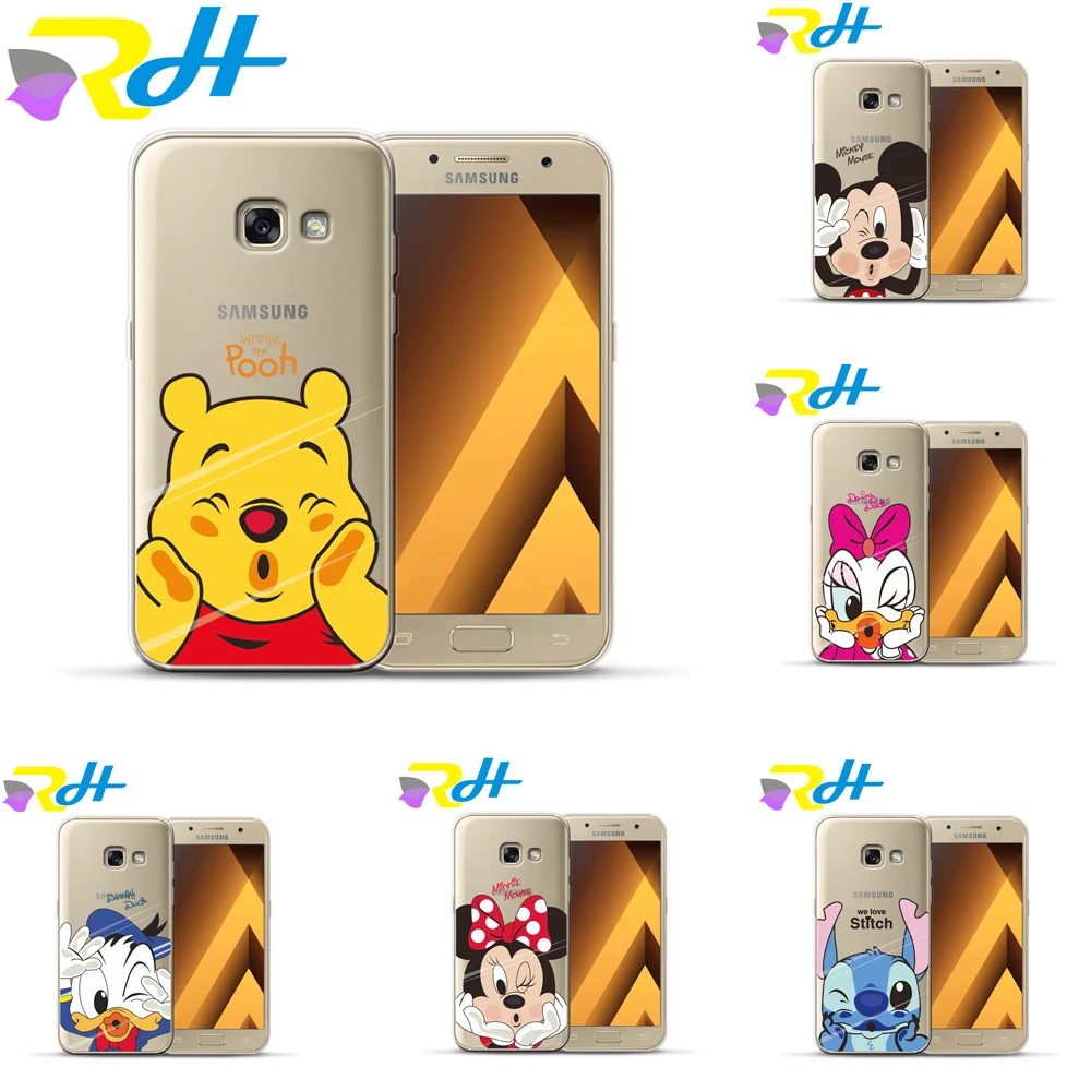 Мягкий чехол из ТПУ для Samsung Galaxy A7 2018 Etui торчащий лицом в стекле A10 20 30 40 50 70 A6 A8 Plus