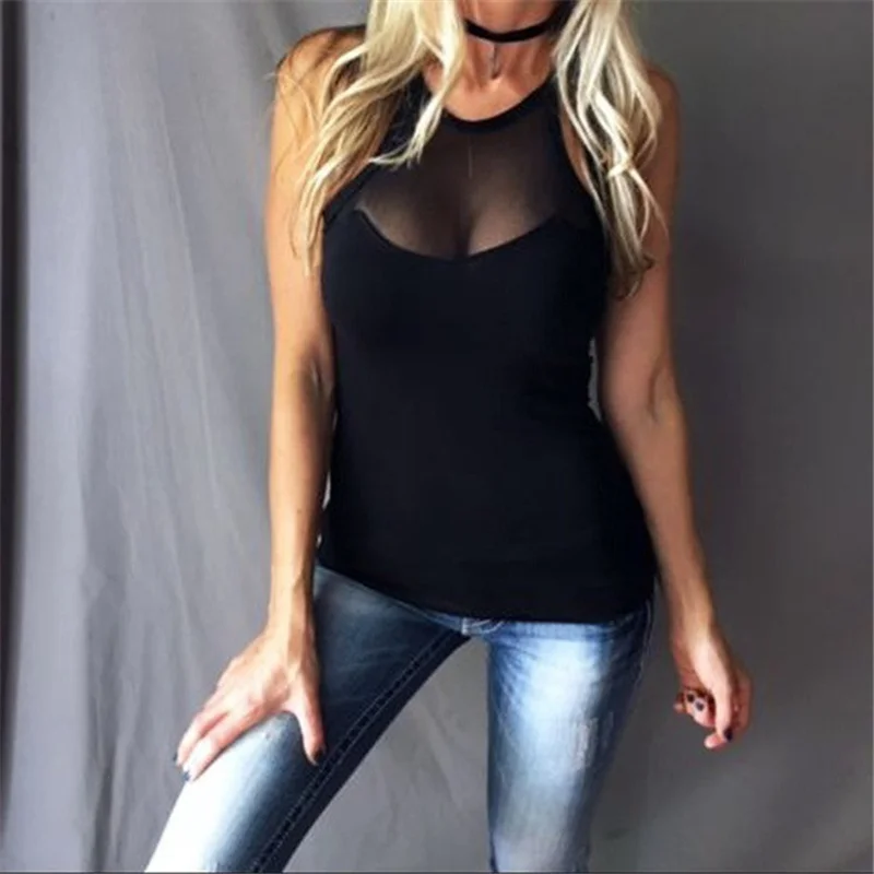 New Fashion Sexy Women See through Sheer Mesh Sleeveless Tee high-quality T Shirt Tops Clubwear
New Fashion Sexy Women See through Sheer Mesh Sleeveless Tee high-quality T Shirt Tops Clubwear