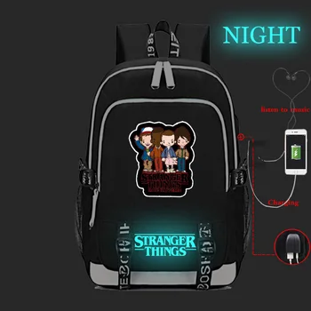 Stranger Things Multifunction Backpack USB Charging Headphone Jack Laptop Backpack for Teenage Girls Boys Luminous School Bags
Stranger Things Multifunction Backpack USB Charging Headphone Jack Laptop Backpack for Teenage Girls Boys Luminous School Bags