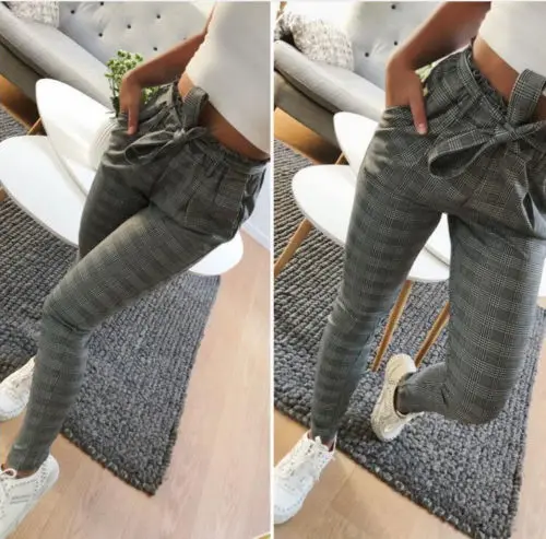 Womens High Waist Drawstring Elastic Long Pants Casual Stripped Pencil Trousers Female Stripe Bandage Pant Clothing
Womens High Waist Drawstring Elastic Long Pants Casual Stripped Pencil Trousers Female Stripe Bandage Pant Clothing