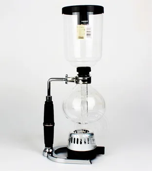 TCA-5 Suction coffee maker Syphon Pot 5 serving glass Ceramic handle Metal base 600ml
TCA-5 Suction coffee maker Syphon Pot 5 serving glass Ceramic handle Metal base 600ml