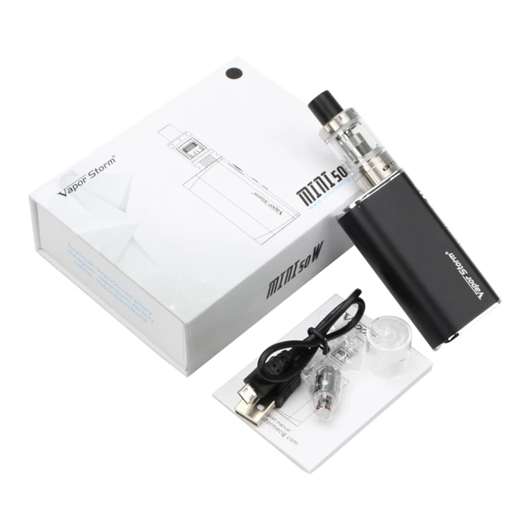 Vapor Storm Mini 50W MTL Vape Starter Kit with 1.0ohm coil and 1200mah built-in Battery
Vapor Storm Mini 50W MTL Vape Starter Kit with 1.0ohm coil and 1200mah built-in Battery