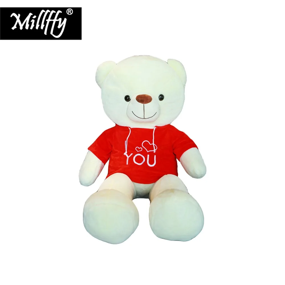 Dropshipping Millffy New Arrival Oso Peluche Giant Stuffed Animal Plush Toy Soft Toys Teddy Bear in Hoodie Pelucia for Baby Kids
Dropshipping Millffy New Arrival Oso Peluche Giant Stuffed Animal Plush Toy Soft Toys Teddy Bear in Hoodie Pelucia for Baby Kids
