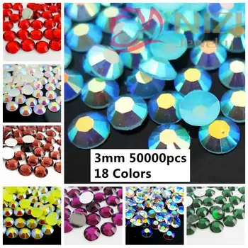 Glue For Foil Glitter Stick Drill 50000pcs ss12 3mm Resin Rhinestones Flatback #37-#54 Colors 3D Nail Art Clothes DIY Decoration
Glue For Foil Glitter Stick Drill 50000pcs ss12 3mm Resin Rhinestones Flatback #37-#54 Colors 3D Nail Art Clothes DIY Decoration