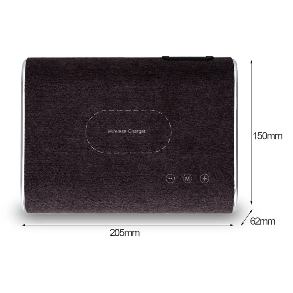 Smart Wireless Charger Bluetooth Speaker Stereo Music Player Portable Travel Quick Charging Adapter For Mobile Phones