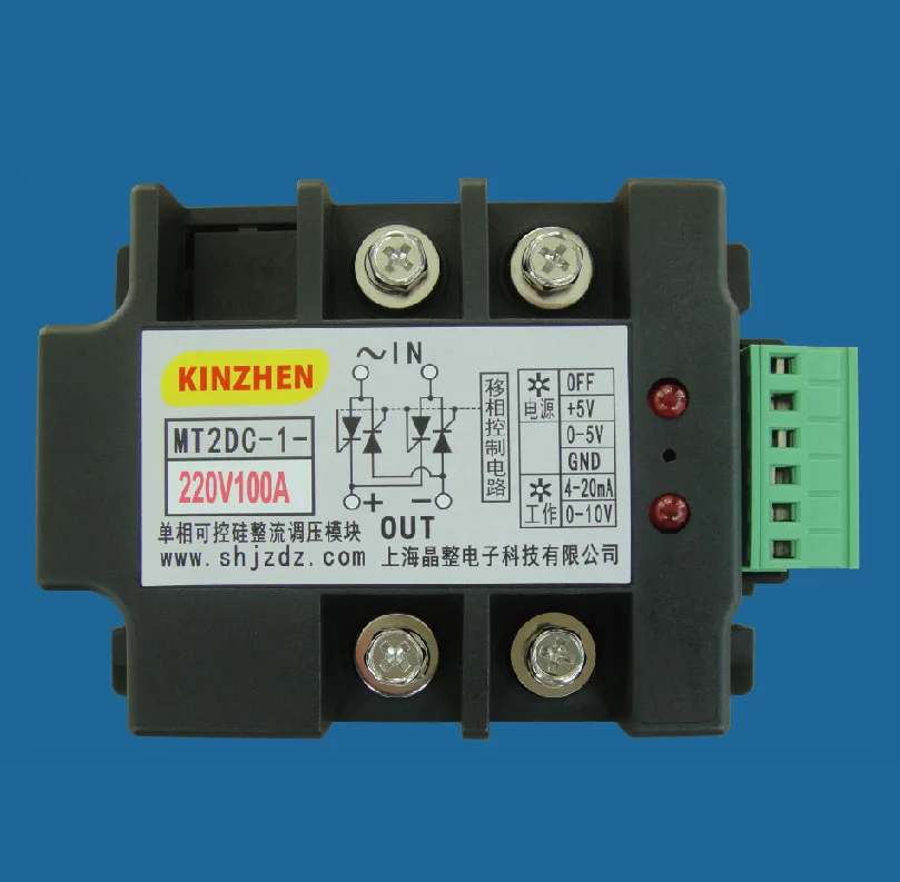 Single-phase Intelligent Thyristor Thyristor DC Voltage Regulator Module MT2DC-1-220V100A
Single-phase Intelligent Thyristor Thyristor DC Voltage Regulator Module MT2DC-1-220V100A