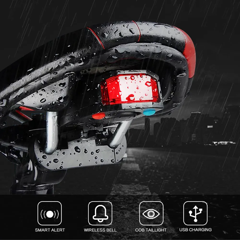 Bicycle Light Taillight Anti-theft Luz Bicicleta Bycicle Light Intelligent Sensor Remote Control Alarm Lamp Led Cycle Lights
Bicycle Light Taillight Anti-theft Luz Bicicleta Bycicle Light Intelligent Sensor Remote Control Alarm Lamp Led Cycle Lights