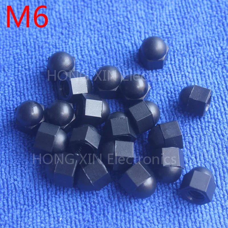 M6 Black Nylon acorn nuts /6mm Protection Dome Head hex Cover Nuts/Plastic hexagon Cap Nut brand new high-quality 100pcs
M6 Black Nylon acorn nuts /6mm Protection Dome Head hex Cover Nuts/Plastic hexagon Cap Nut brand new high-quality 100pcs