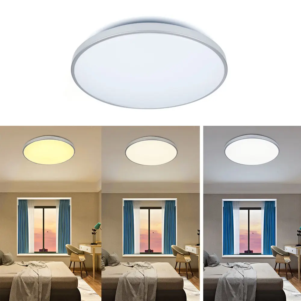 LED Ceiling Light Round Square 12W 16W 24W 50W 60W Modern Ceiling Lamp Silver Edge Color Change 2700K/4500k/6500k Indoor Light
LED Ceiling Light Round Square 12W 16W 24W 50W 60W Modern Ceiling Lamp Silver Edge Color Change 2700K/4500k/6500k Indoor Light