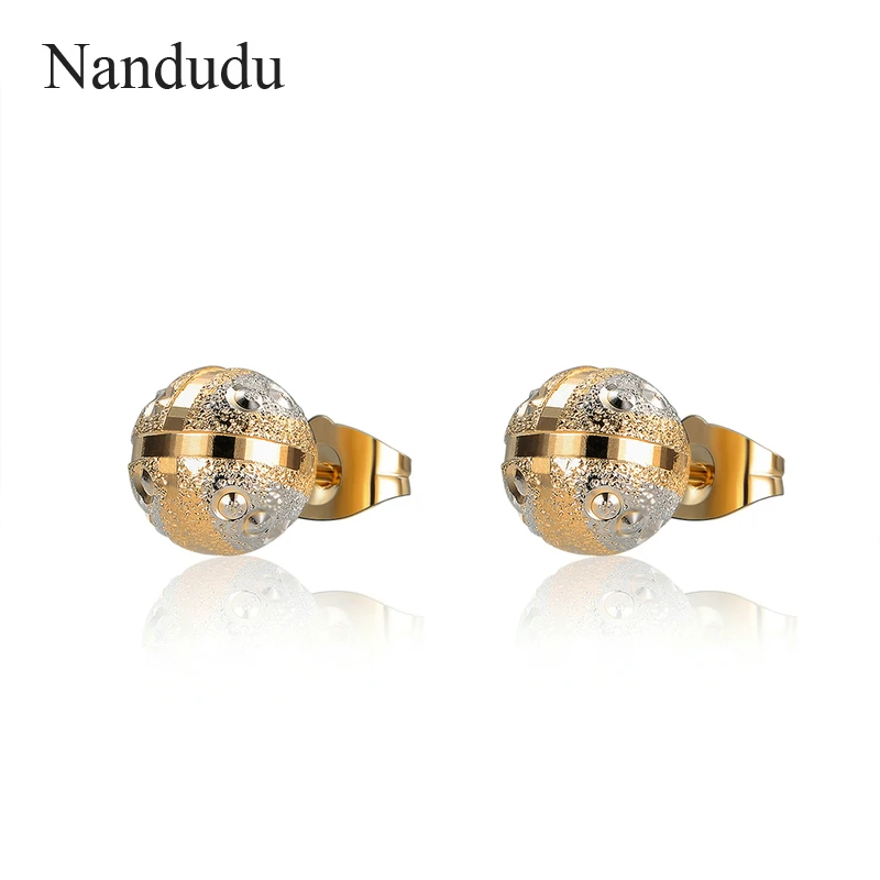 Nandudu New Arrival 10mm Polish Ball Stud Earrings Fashion Jewelry Gift for Women Girl Lady Studs Earring Gift CE303
Nandudu New Arrival 10mm Polish Ball Stud Earrings Fashion Jewelry Gift for Women Girl Lady Studs Earring Gift CE303
