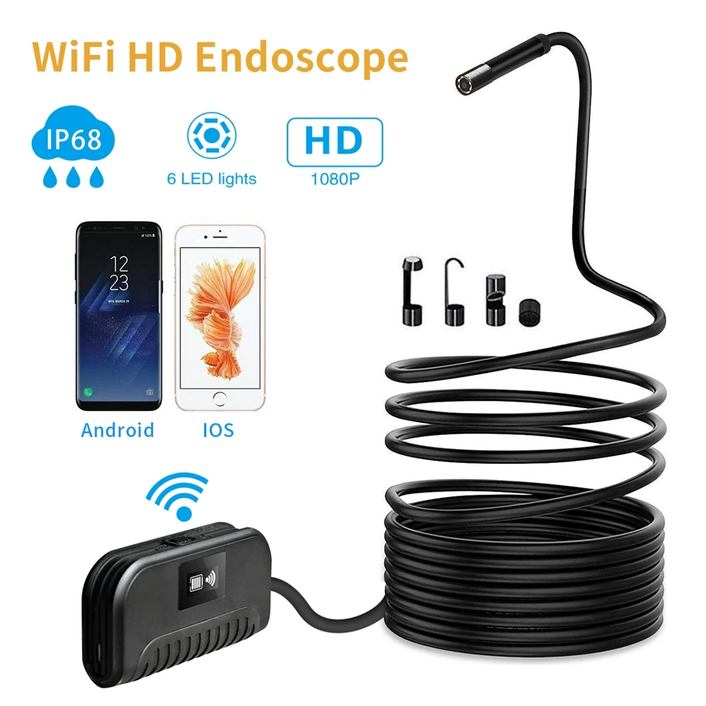 WIFI Endoscope Camera Mini IP68 Waterproof Hard Cable Inspection Camera 8mm Endoscope Borescope For Android Iphone PC IOS APP
WIFI Endoscope Camera Mini IP68 Waterproof Hard Cable Inspection Camera 8mm Endoscope Borescope For Android Iphone PC IOS APP