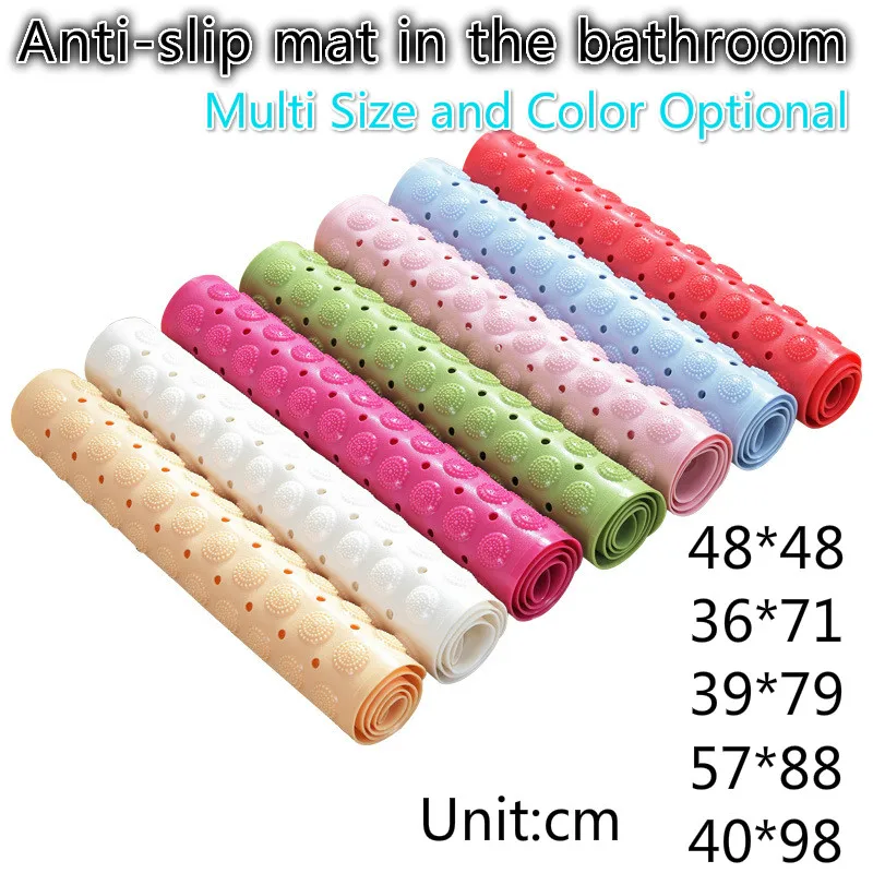Anti-Slip Shower Mat, Bath Mat with Suction Cup Bathroom Carpet/Mat Foot Massage Rubber Mat In The Bathroom Rug Mutli-Optional
Anti-Slip Shower Mat, Bath Mat with Suction Cup Bathroom Carpet/Mat Foot Massage Rubber Mat In The Bathroom Rug Mutli-Optional