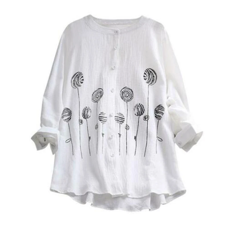 Women Tunic Shirts Plus Size Baggy Long Sleeve Tops Flower Print Blouse 2019 Ladies Casual Summer Loose Clothes White XL-5XL
Women Tunic Shirts Plus Size Baggy Long Sleeve Tops Flower Print Blouse 2019 Ladies Casual Summer Loose Clothes White XL-5XL