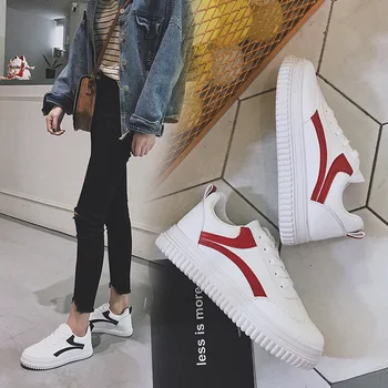 Simple comfortable youth popular women sneakers thick-soled casual shoes solid color front tie flat with low women's shoes
Simple comfortable youth popular women sneakers thick-soled casual shoes solid color front tie flat with low women's shoes