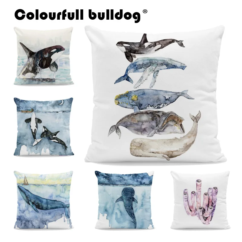 Cute Whale Cushion Cover Ocean Wave Pillow Case Palm Tree Pillow Cases Rustic Crab Living Room Decorate Dakimakura 17Inch Square
Cute Whale Cushion Cover Ocean Wave Pillow Case Palm Tree Pillow Cases Rustic Crab Living Room Decorate Dakimakura 17Inch Square